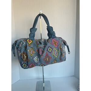 Vera‎ Bradley Purse Hadley East West Tote In PAINTED MEDALLIONS